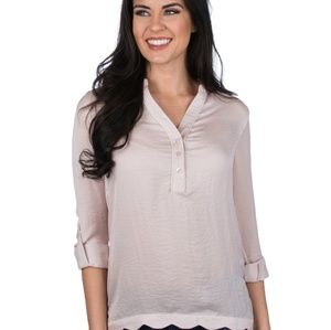 NWT Lauren James Ashton Popover Blush size Medium